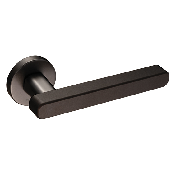 [YBC4Q1U] YB Lever Handle (Dark Umber_4Q, Blasted Dark Bronze_1U, Lever Handle with Rose only)