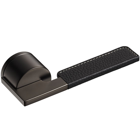 [M5C4Q7] M5_Lever Handle (Dark Umber_4Q, Black Leather, Lever Handle with Rose only)