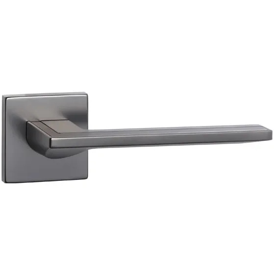 [F6TGQ4Q] F6_Lever Handle (Pearl Black_GQ, Blasted Dark Bronze_1U, Lever Handle with Rose only)