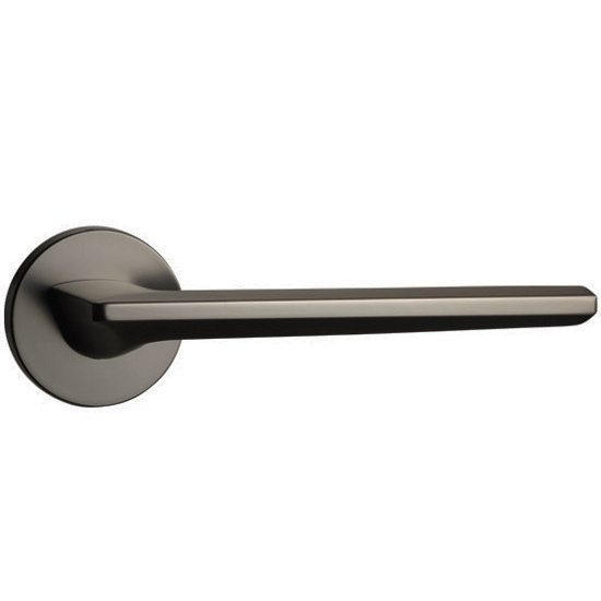 [T2C4Q] T2_Lever Handle (Dark Umber_4Q, Lever Handle with Rose only)