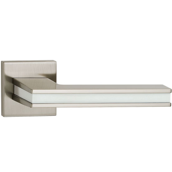 [RVTNS] RV_Lever Handle (Satin Nickel_N, White_S, Lever Handle with Rose only)