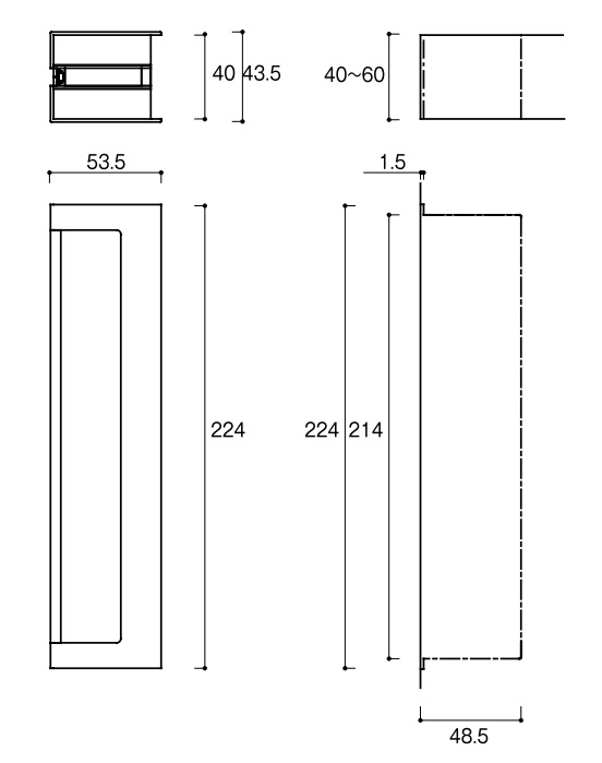Product dimensions